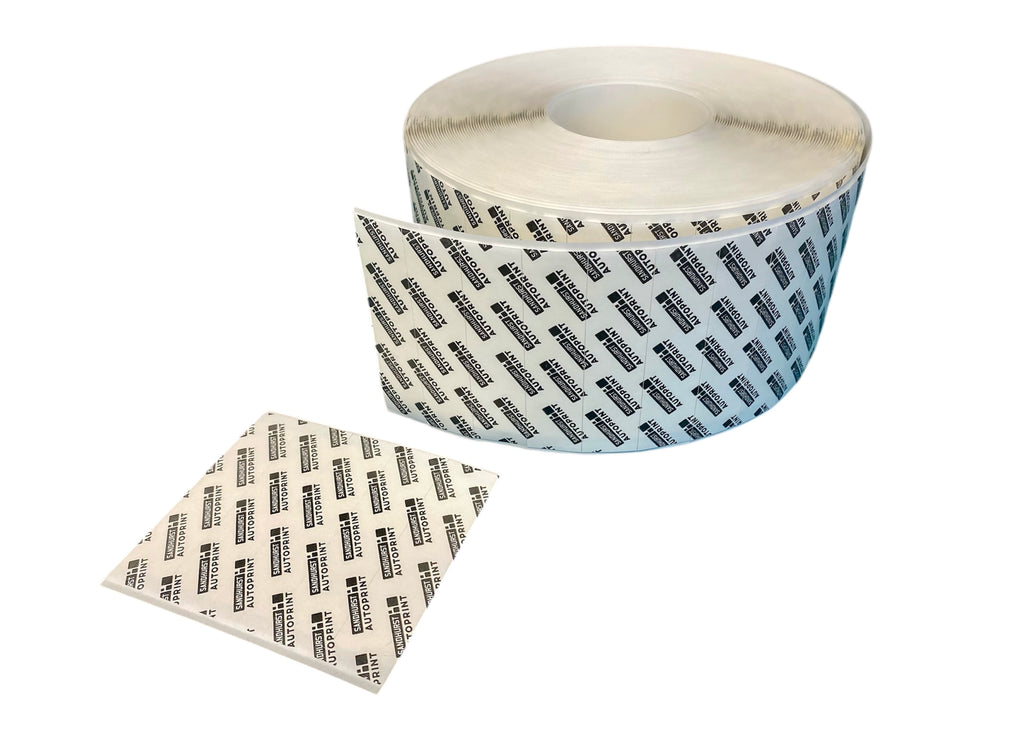 Adhesive Number Plate Pads Roll of 1000