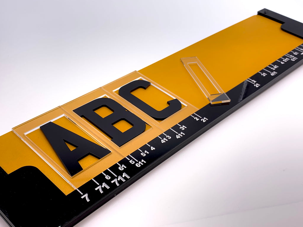 3D & 4D Number Plate Spacing Jig for Standard & Personalised Registrations