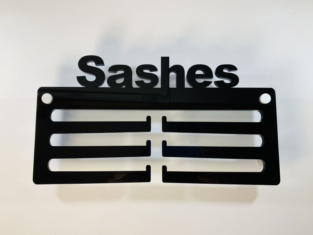 SASH Display - SASH Hanger Holder Black Acrylic with fixings & FREE POST